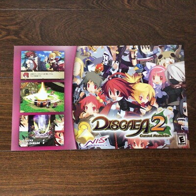 Disgaea 2: Cursed Memories GameStop Promotional Promo Poster Playstation 2 PS2