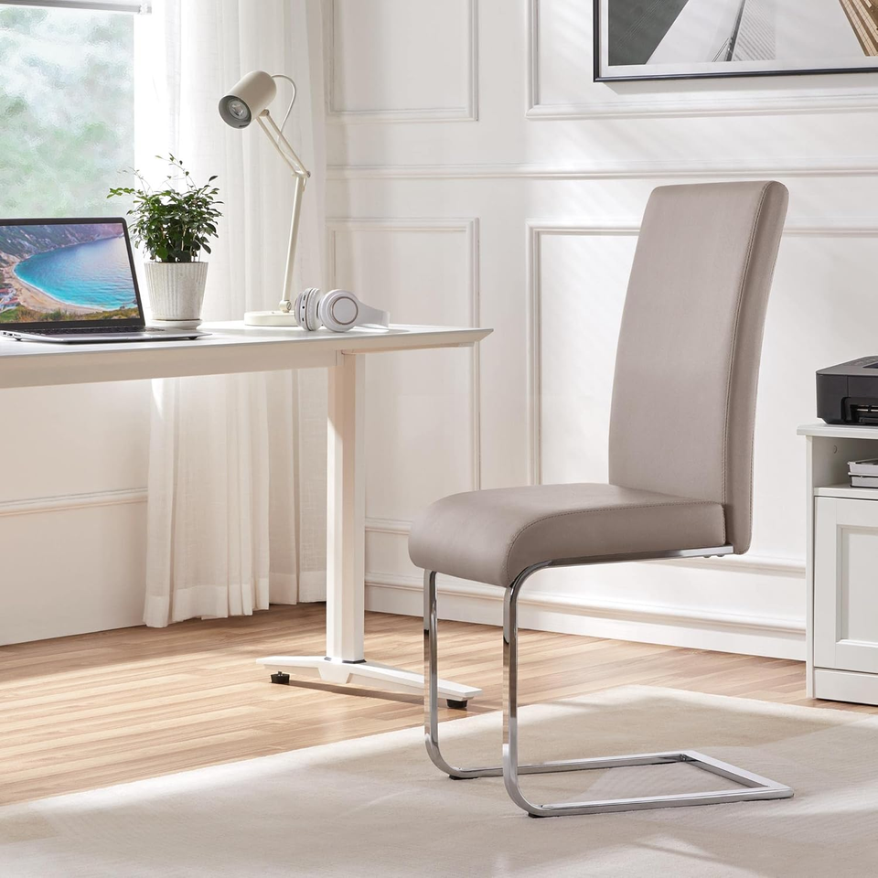 Dining Chairs High Back Leather Side Chairs Dining Living Room Chairs