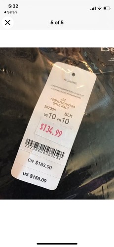 NWT 100% AUTHENTIC BEBE FAUX LEATHER FUR MOTORCYCLE JACKET SIZE 4 - Picture 7 of 7