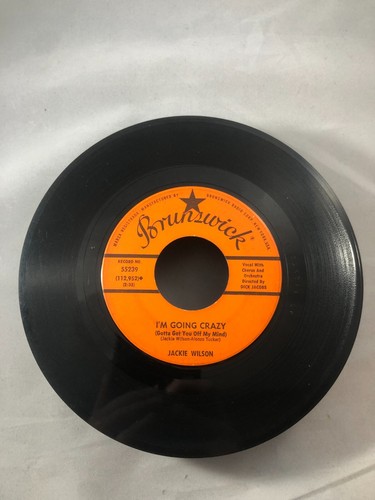 Jackie Wilson 45 RPM Brunswick Baby Workout I’m Going Crazy 1963 G+ - Foto 3 di 6