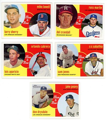 2008 Topps Heritage Then & Now Inserts YOU PICK *Finish Your Set* HN & REGULAR