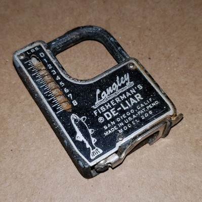 Ruban Mesureur Vintage Langley Fisherman's De-Liar Vert, Avec Boîte