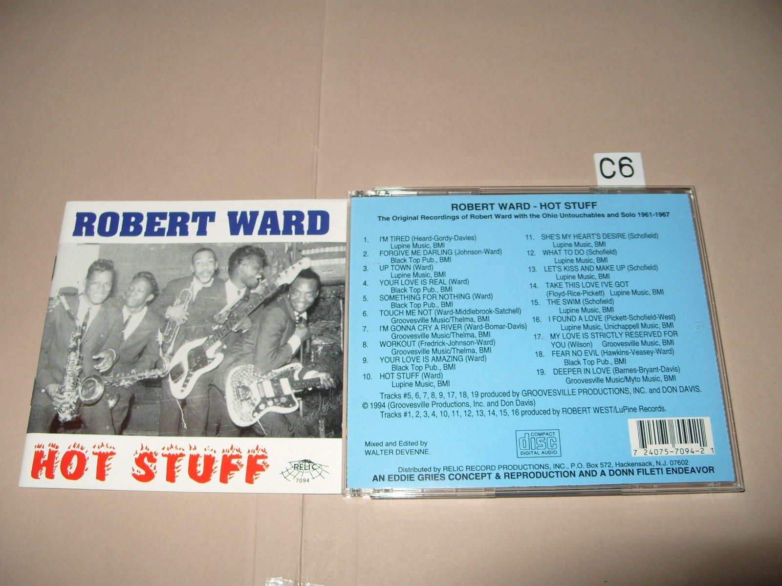 Robert Ward - Hot Stuff cd 1994 Ex/Near Mint Condition