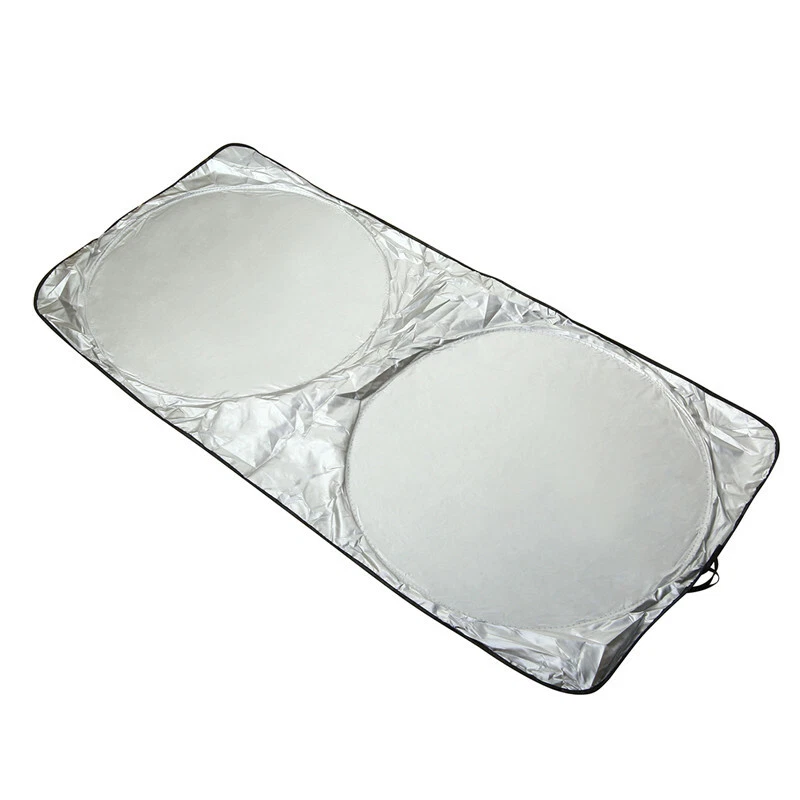 Protector de parasol reflectante plateado plegable para ventana de coche 1 pieza Foto 2 de 4