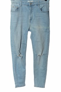 PULL \u0026 BEAR Jeans a sigaretta blu stile casual Donna Taglia IT 46 | eBay