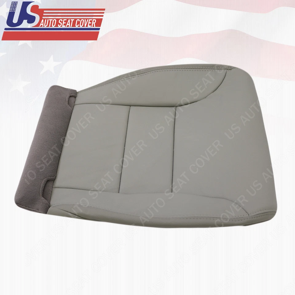 Cubierta de asiento inferior de cuero gris para furgoneta Honda Odyssey 2005-2010 pasajero delantero Foto 3 de 4