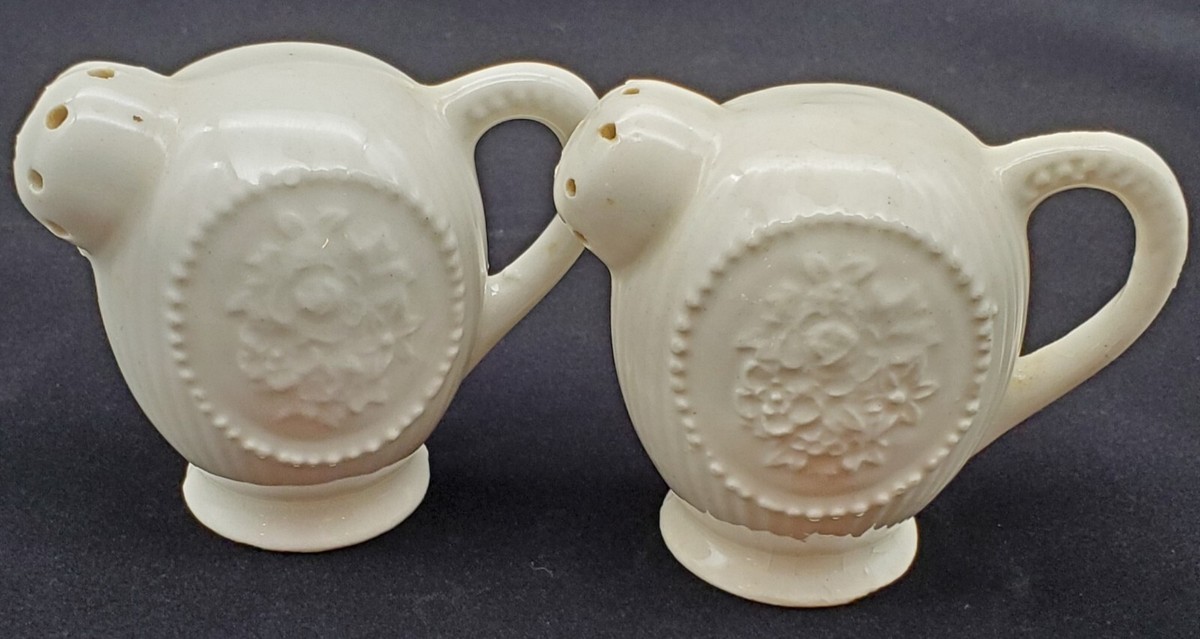 VintageWhite Stamped Salt and Pepper Japan | eBay