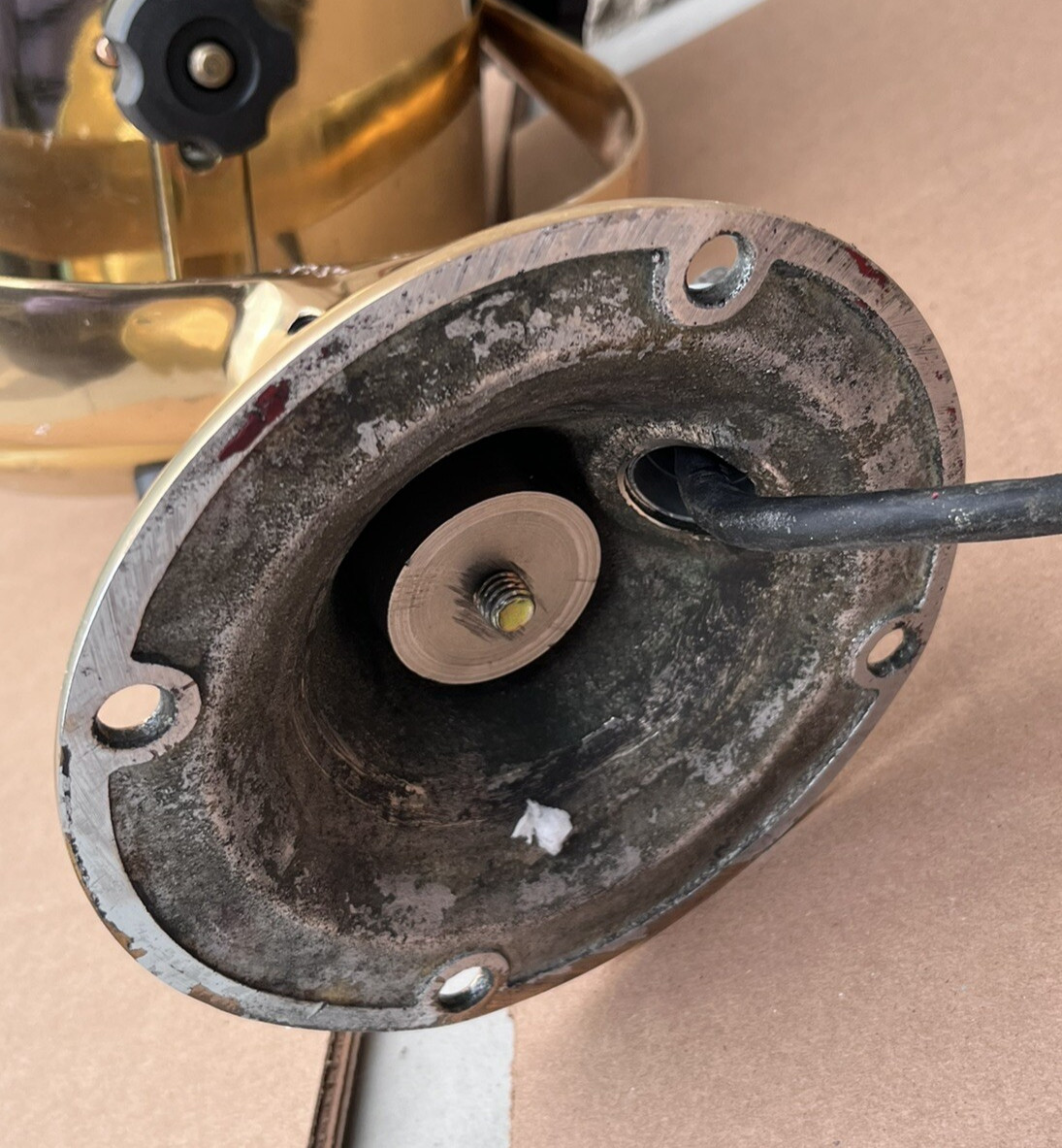 Nautical Maritime Brass Polished Ship Signal Spot Search Light Carlisle & Finch