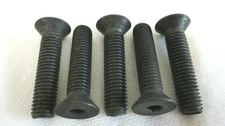 1/2-13 X 2-1/4" FLAT HEAD HEX SOCKET CAP SCREWS ALLOY BLACK STEEL - 5 PCS