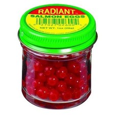 Atlas Mike's Siberian Radiant Salmon Eggs Fluorescent Red Natural Trout Bait