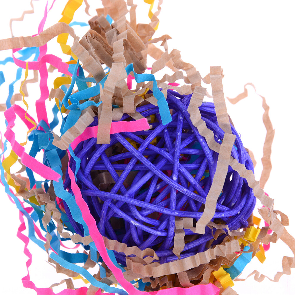 Parrot Toy Bird Bell Ball For Parakeet Cockatiel Chew Fun Cage Pet Bird