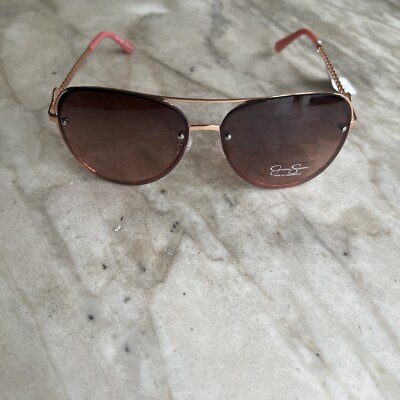 Jessica Simpson J6262 Aviator Rose Gold /Rose Sunglasses NWT  display picture 2