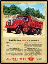1963 Diamond T Trucks New Metal Sign Large Size - The Diamond Is For Quality