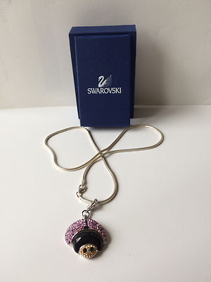 Swarovsky Collier Silberfarbiges-Kettchen mit Anhänger ''Glückskäfer'' NEU & OVP