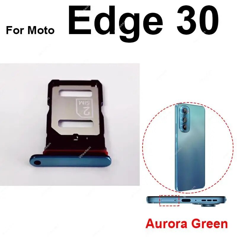 For Motorola MOTO Edge 30 Neo Pro X30 Sim SD Card Reader Socket