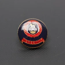 London Badge & Button Co Blazer Button Hussars Blue Red Enamel Large 21mm