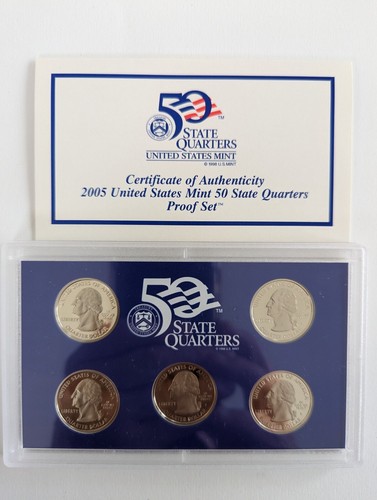 2005 Clad State Deep Cameo Gem Proof Quarter Set No Box/COA - Picture 2 of 3