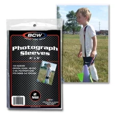 NEW 150 PK BCW 4 x 6 Photo /  Postcard Poly Soft Sleeves Holders