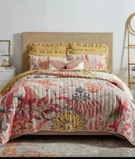 NWT Studio D Zadie Floral Full/Queen Quilt & Shams Set 3pc