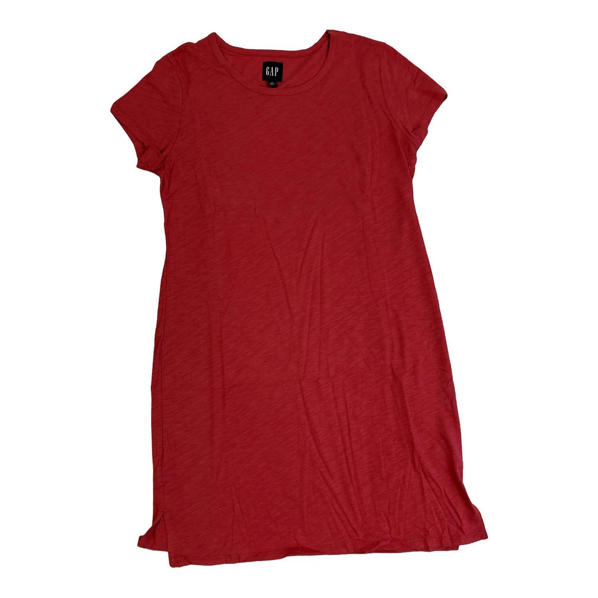open lace back dress Red Cotton Mini T-Shirt Dress - Casual Dresses