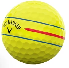 1 Dozen Callaway Chrome Soft Triple Track 360 Yellow Used Golf Balls