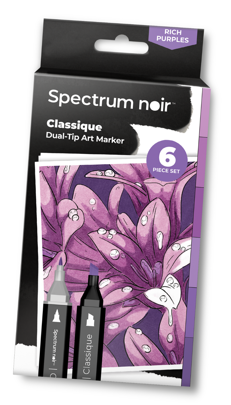 Spectrum Noir Classique RICH PURPLES Premium Alcohol Blendable Artist Pens