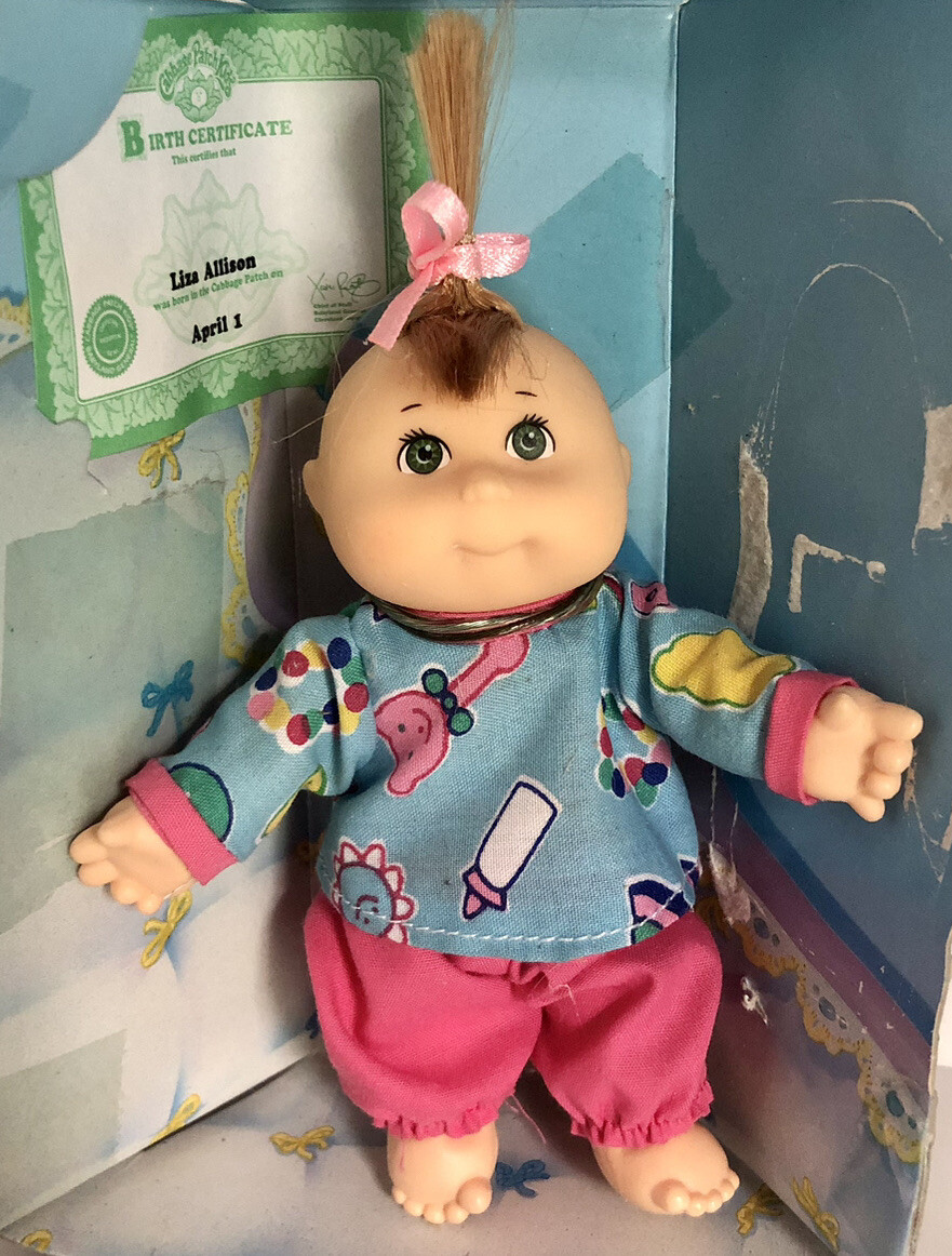 Rare Liza Allison VTG 1995 Mattel Cabbage Patch Kids 4” Baby