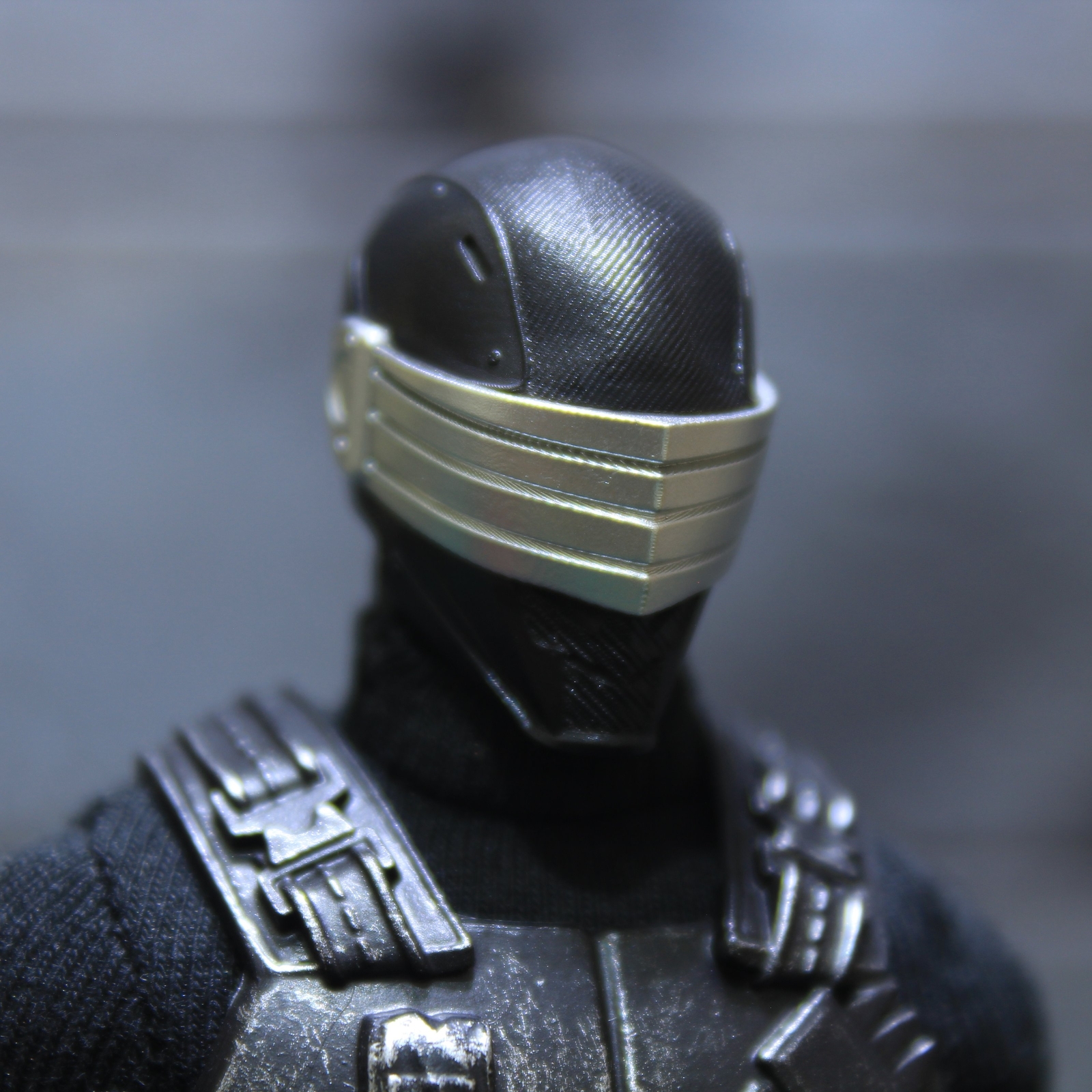 Custom Gi Joe Ninja 1/12 Custom Joe Snake Eyes Commando Ninja Head