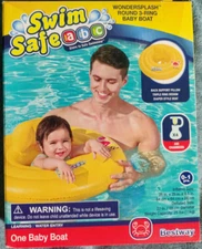 Swim Safe abc Wondersplash Round 3-Ring Baby Boat/Pool Float 0-1 Year Olds