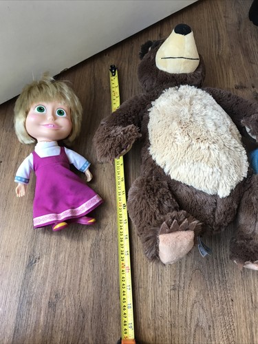 MUÑECA SIMBA MASHA Y EL OSO 25CM CON OSO DE PELUCHE 45CM NUNCA USADA - Imagen 24 de 24