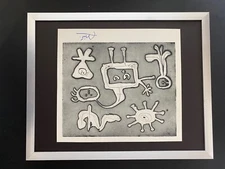 JOAN MIRO  + 1958 BEAUTIFUL SIGNED PRINT + FRAMED + BUY IT NOW!!