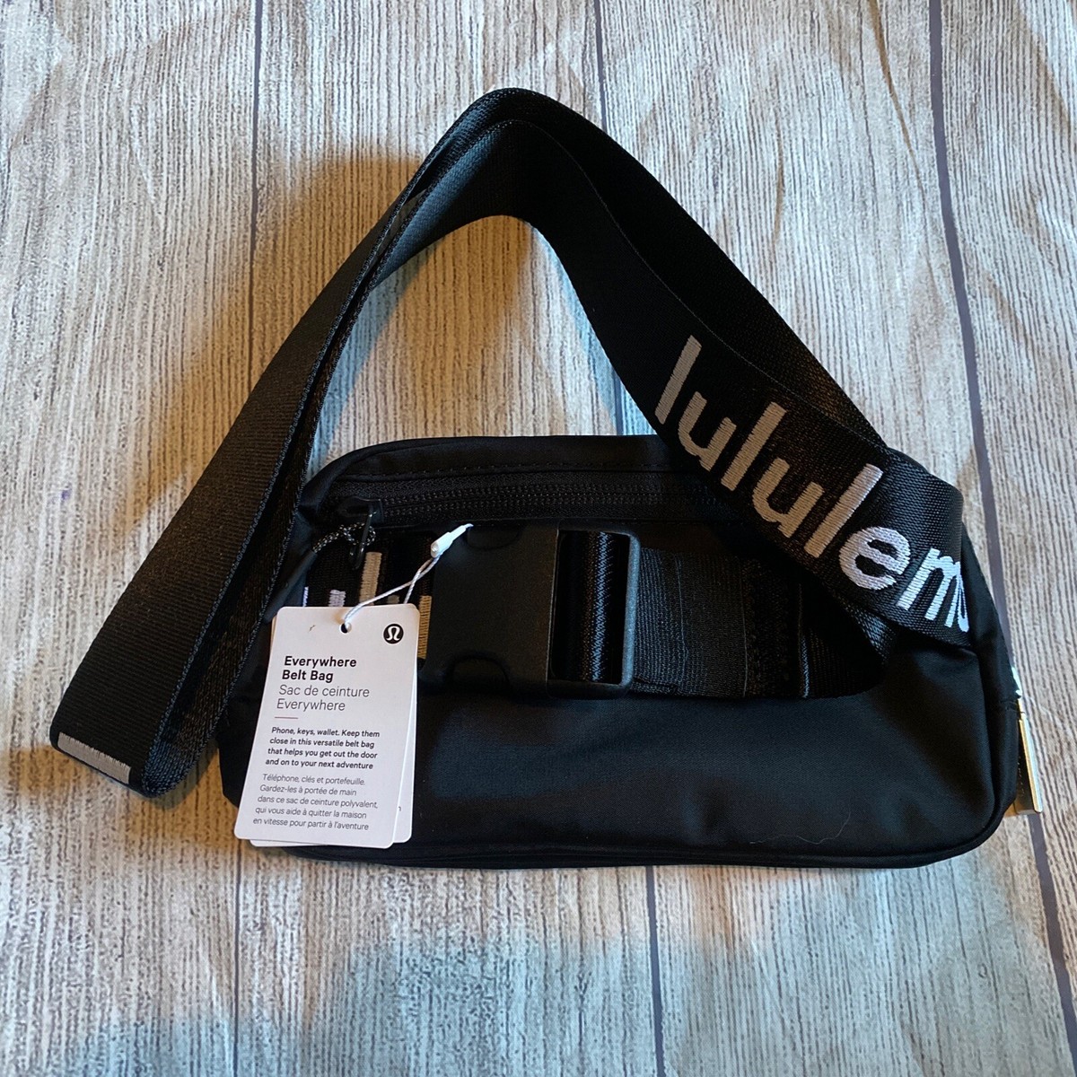 NWT LULULEMON Everywhere Belt Bag OS Black White EXTENDED