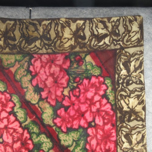 Verfolgungsjagd Kutsche Decke Pferdehaar Blumen Antik Vintage Buggy Schlitten Runde Schwer - Bild 5 von 24