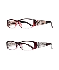 eyeBOGO Kaylee+Olivia 2-Pack Stylish Reading Glasses for Women
