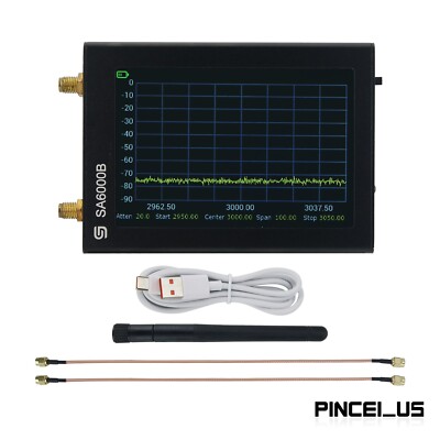 SA6000B 2-IN-1 Handheld Spectrum Analyzer Signal Generator with 800MHz Antenna