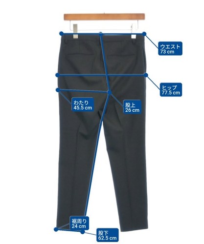 BEAUTY&YOUTH UNITED ARROWS Slacks Black S 2200587556039 - Picture 7 of 7