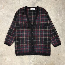 Vintage 90  s Paul Harris Design Mohair Button Up Cardigan Sweater Rare