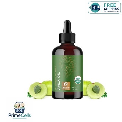 Ayurvedic Amla Oil - 100% Pure & Organic for Hydration & Volume, 4 Fl Oz