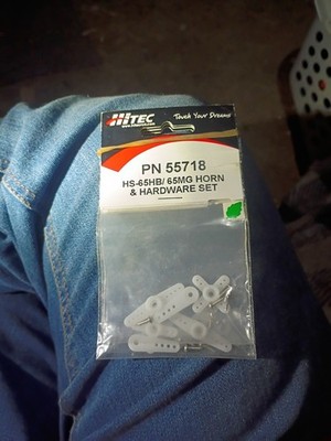 Lot of 3 HiTec PN 55718 HS-65HB/65MG Horn & Hardware Set RC Helicopter Parts