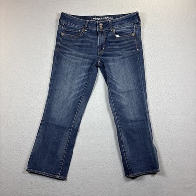 AMERICAN EAGLE OUTFITTERS Women's Size 10R  ARTIST CROP SUPER STRETCH Blue