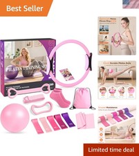 Kit Pilates Portatile per Donna: 13 Essenziali per Tutti i Livelli, Regalo Perfetto
