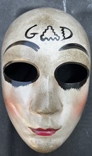 The Purge Anarchy GOD Style Mask Costume Horror HARD PLASTIC NEW