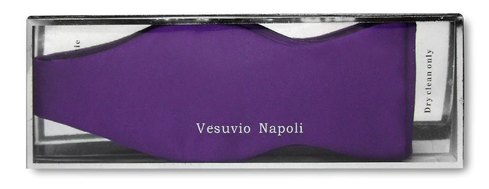 Галстук-бабочка Vesuvio Napoli САМОСТОЯТЕЛЬНЫЙ ГАЛСТУК однотонный ФИОЛЕТОВЫЙ ИНДИГО цвет мужской галстук-бабочка - Изображение 2 из 3