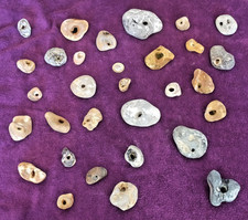 30 x Rare Natural Hag Stones. Pagan/wicca/wishes/holey/lucky stones . 3C3