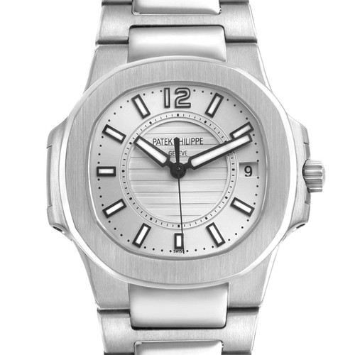Patek Philippe Nautilus White Gold Silver Dial Watch 7011 7011...