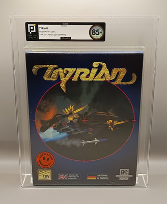 CDV Tyrian PC Big Box Sealed Pixel Grading 85+ EPIC Neu RAR 