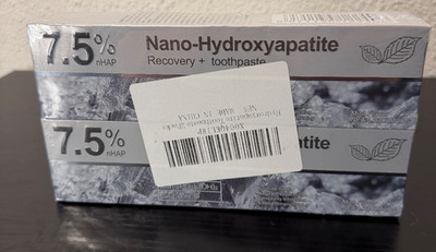 2pk 7.5% Nano-Hydroxyapatite Toothpaste Remove Deep Clean For Sensitive Teeth