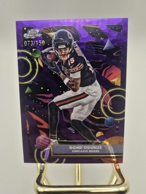 2025 Topps Cosmic Chrome Rome Odunze Rookie Purple Nebula Refractor /150 Bears
