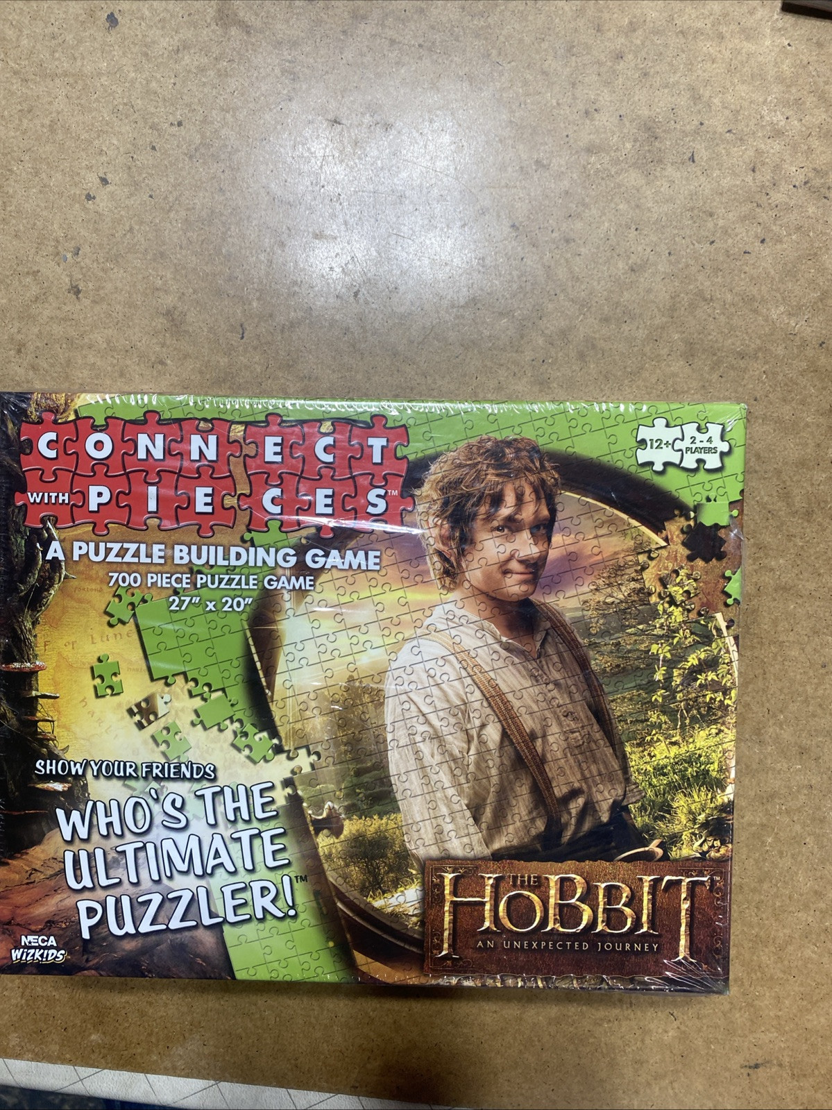 Hobbit Unexpected Journey Puzzle Game by Wizkids - Connect With Pieces - NEW