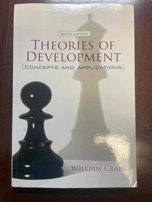 Theories of Development: Concepts and - Paperback, by Crain William - Good